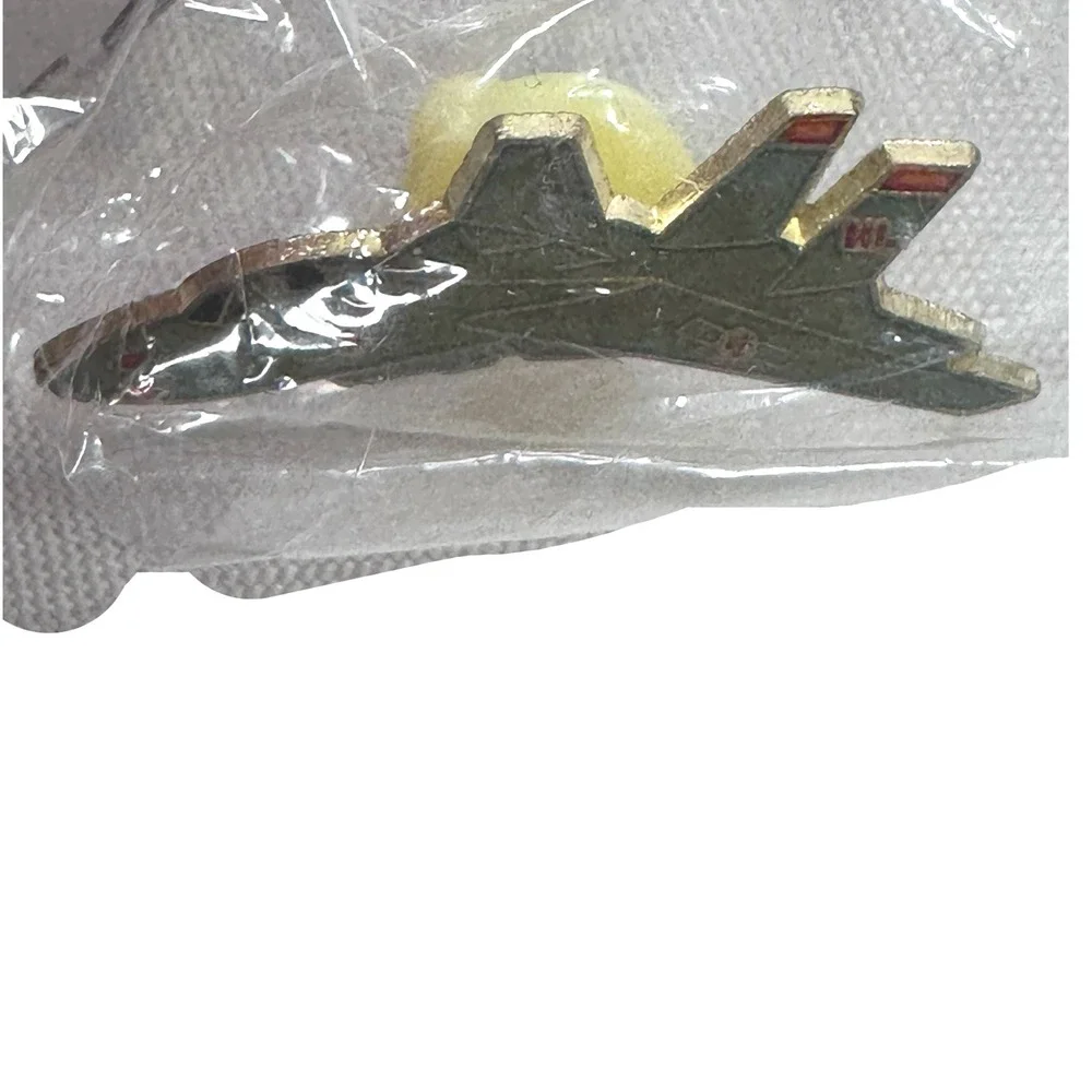US Navy Fighter Jet Enamel Pin Set Gold Tone Aircraft Collectible